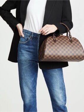 Louis Vuitton Authentic Damier Ribera MM Handbag